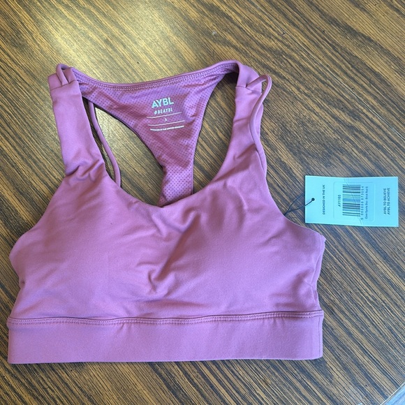 NWT AYBL core sports bra brick red size small - Picture 3 of 4